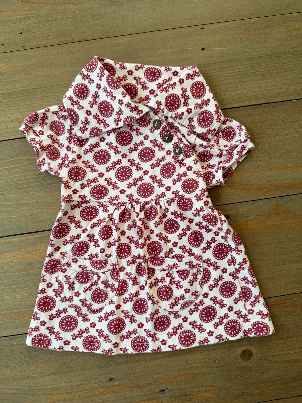 Hanna Andersson 100% Organic Cotton Short-Sleeve Floral Dress - 3-6 Months